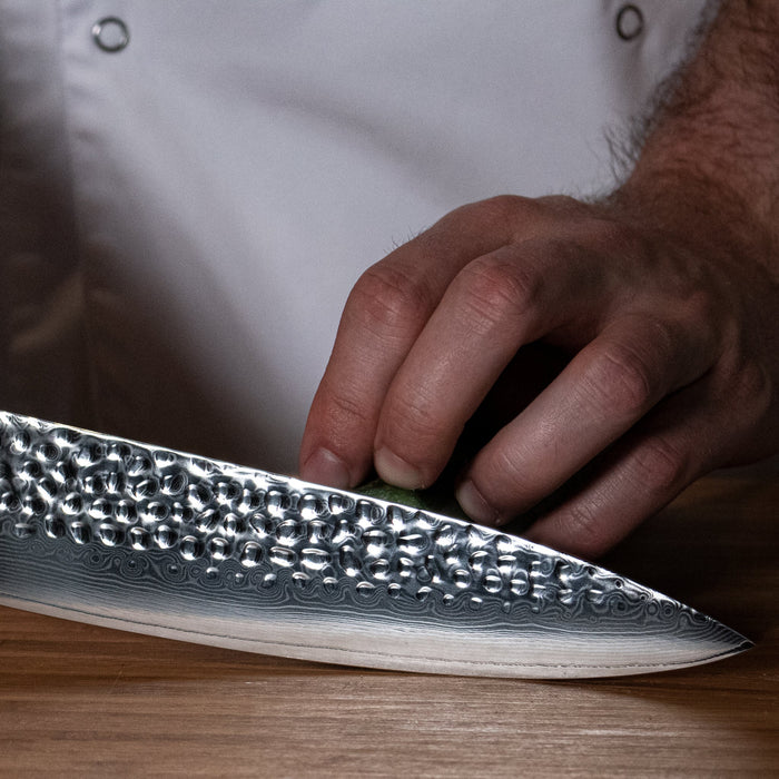 Shinrai Japan - Hammered Damast BR - Damascus Koksmes 20 cm