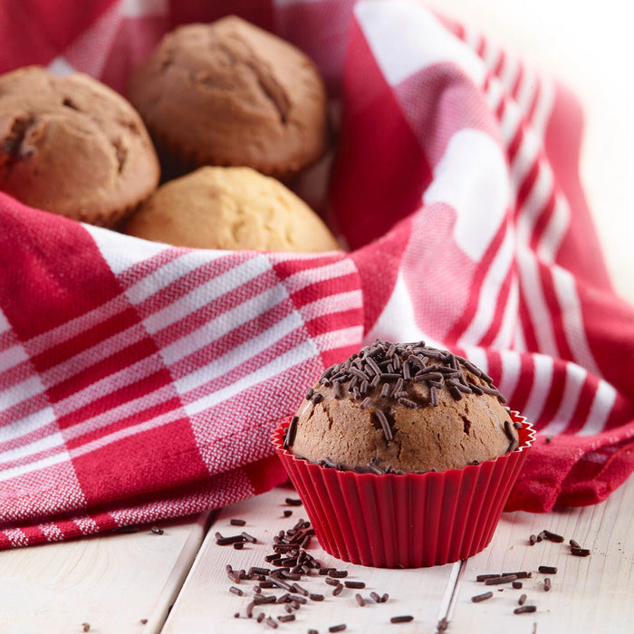 Westmark Muffinvormen Siliconen Rood ø 7 cm - 6 stuks