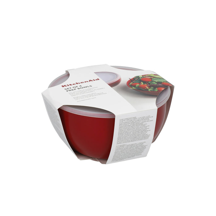 KitchenAid Beslagkom | Mengkom Core Keizerrood - met deksels - 4 Stuks
