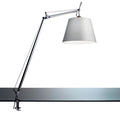 Tolomeo Mega klemlamp retrofit met dimmer 32cm grijs satijn