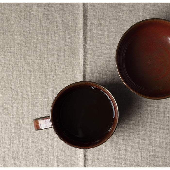 Audo Copenhagen New Norm Dinnerware mok met oor set van 2 donker