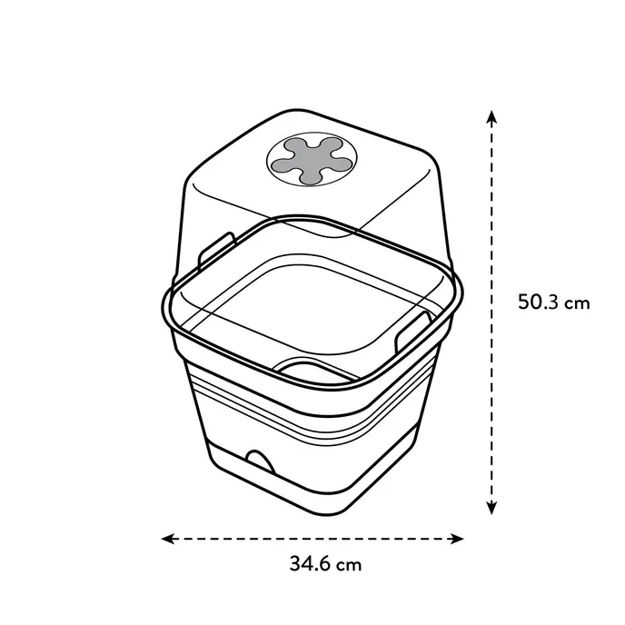 elho Green Basics Kweekpot B 35 x D 35 cm - Zwart