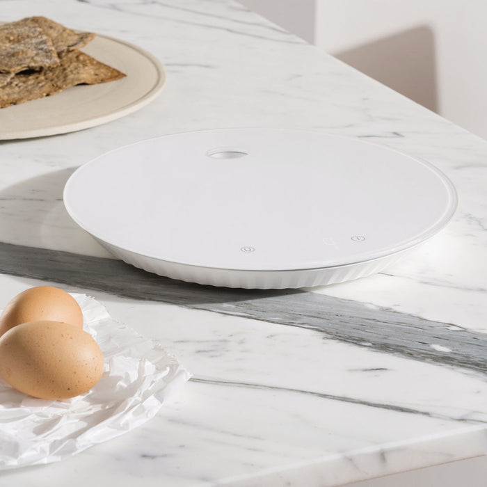 Alessi Plissé Digitale Keukenweegschaal - Wit