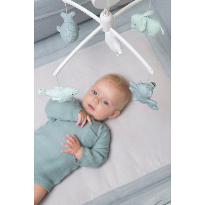 Baby's Only Muziekmobiel - Stonegreen|Mint|Wit