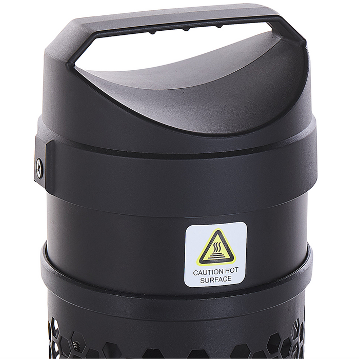 Beliani - KRAKATOA - Terrasverwarmer - Zwart - Aluminium