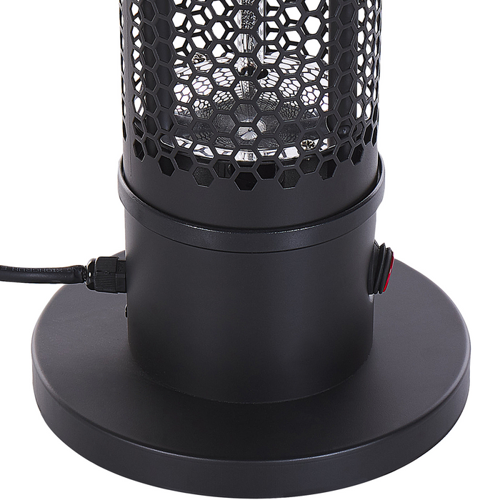Beliani - KRAKATOA - Terrasverwarmer - Zwart - Aluminium