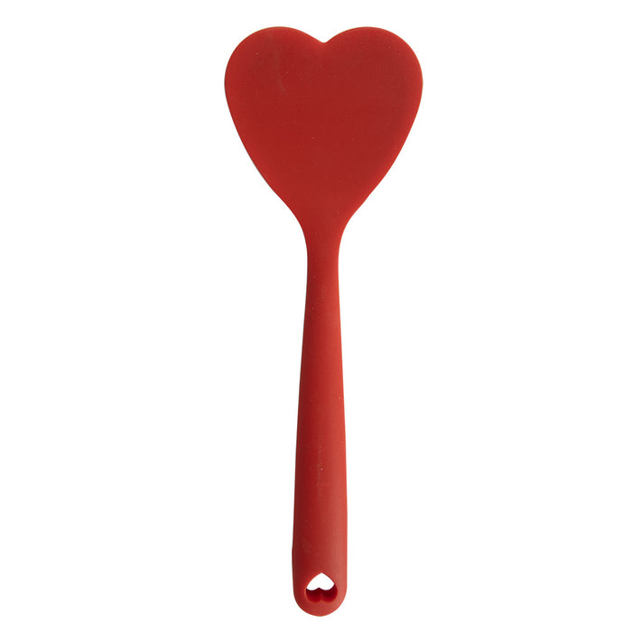 Clayre & Eef Spatel  28x9 cm Rood Siliconen Hartvormig