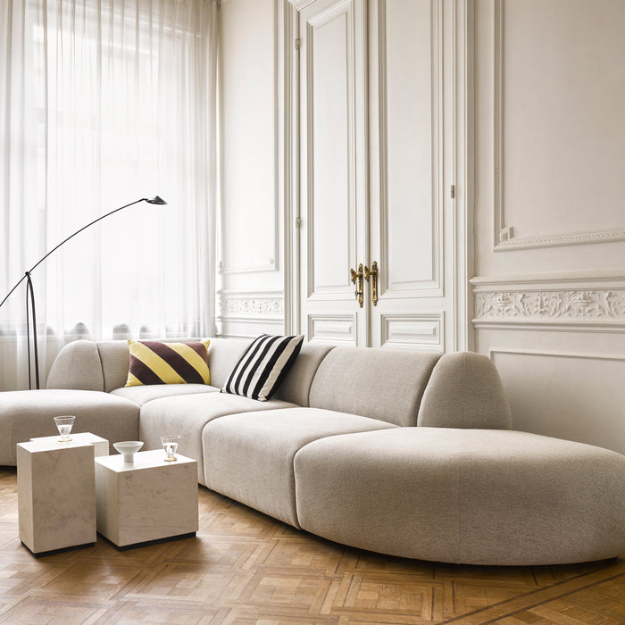 HKliving Jax Bank Element - Middenstuk - Geweven Stof - Naturel Melange