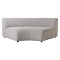 HKliving Jax Bank Element - Middenstuk Rond - Geweven Stof - Naturel Melange