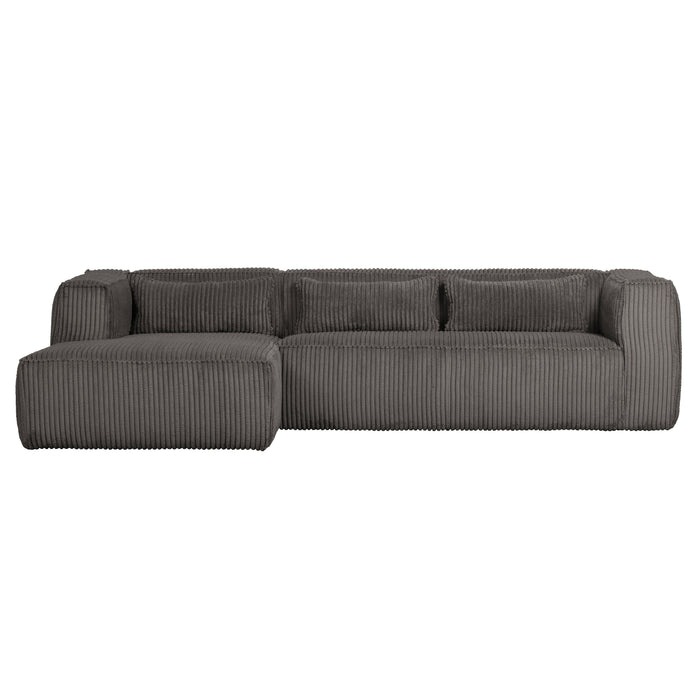 WOOOD Bean Hoekbank Links - Ribstof - Terrazzo