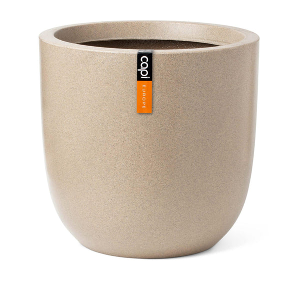 Capi Europe Bloempot bol Waste Smooth NL - 43x41 - Terrazzo beige