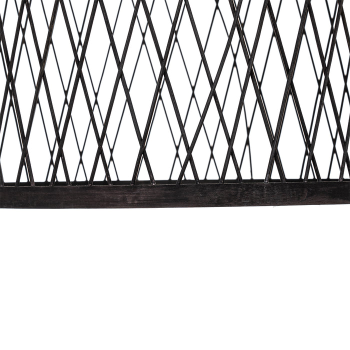 QAZQA Landelijke buiten hanglamp zwart rotan 40x55 cm - Calamus