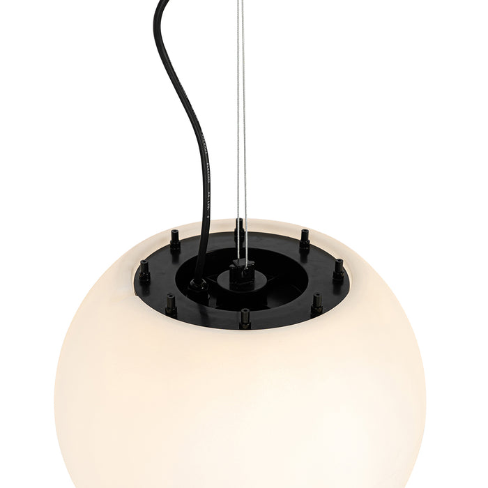 QAZQA Moderne buiten hanglamp wit 35 cm IP44 - Nura