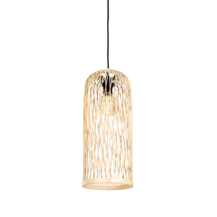 QAZQA Landelijke buiten hanglamp rotan 3-lichts - Calamus