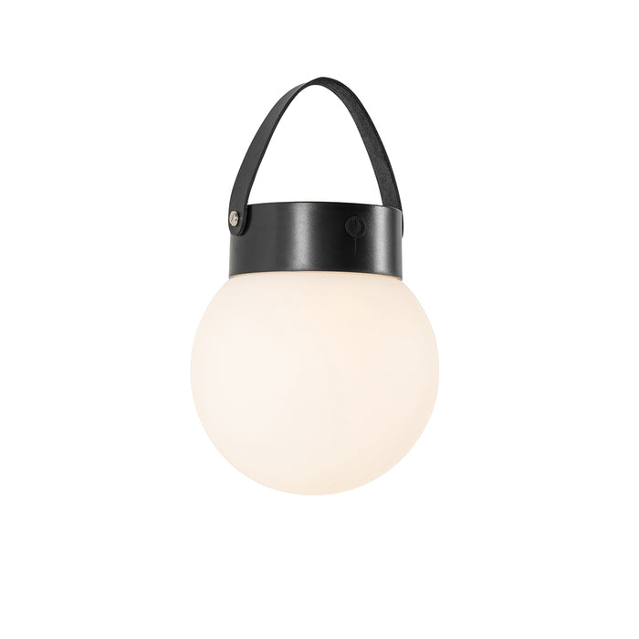 QAZQA Buiten hanglamp zwart incl. LED 3-staps dimbaar solar -