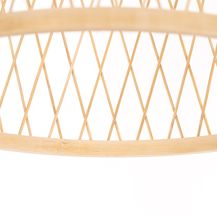 QAZQA Landelijke buiten hanglamp rotan 40x55 cm - Calamus