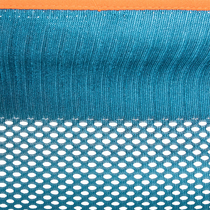 Vivere Mesh Hangmat met Standaard - Blauw/Oranje