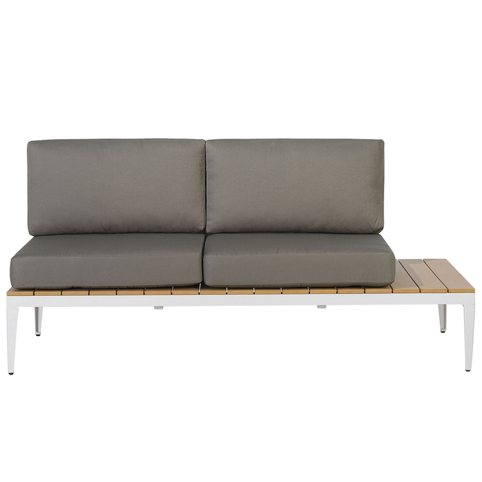 Beliani - POSITANO - Loungeset voor 5 - Grijs - Kunsthout