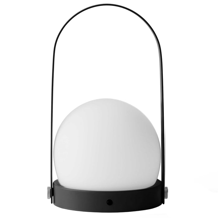 Audo Copenhagen Carrie tafellamp LED oplaadbaar leer Bronzed Brass