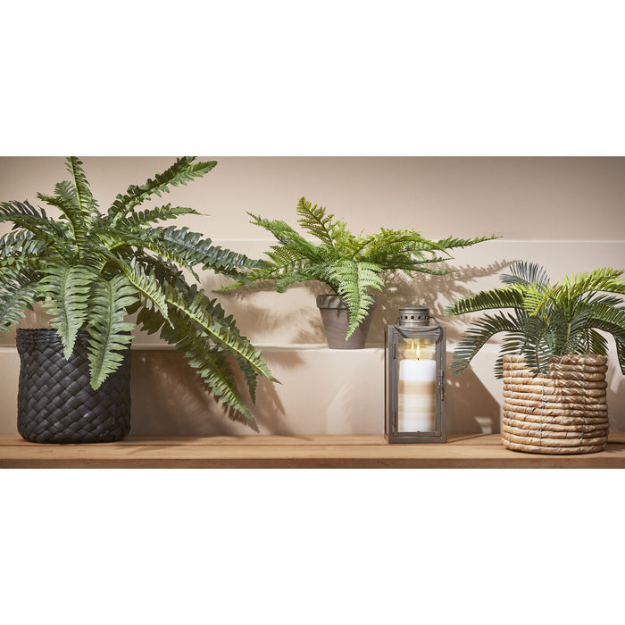 Mica Decorations Cycas Palm Kunstplant - H33 x Ø34 cm - Groen