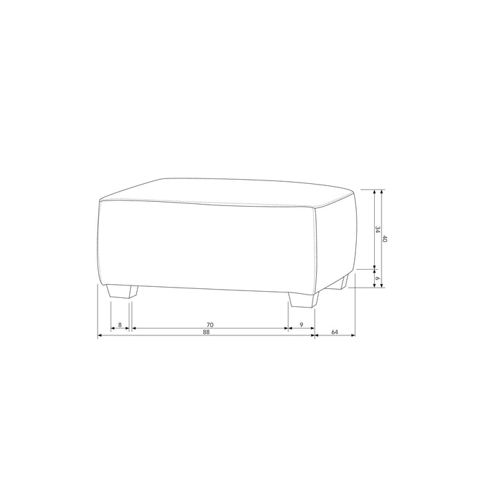 vtwonen Hollandia Tuinhocker - PVC - Grijs - 44x88x64