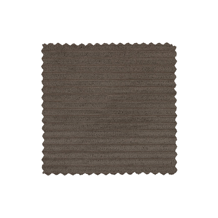 WOOOD Date Chaise Longue Links - Grove Ribstof - Mud - 78x316x162