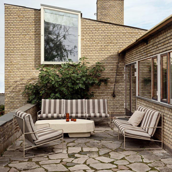 ferm LIVING Desert Lounger - Cashmere - Chocolate / Off-White