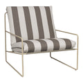 ferm LIVING Desert Lounger - Cashmere - Chocolate / Off-White