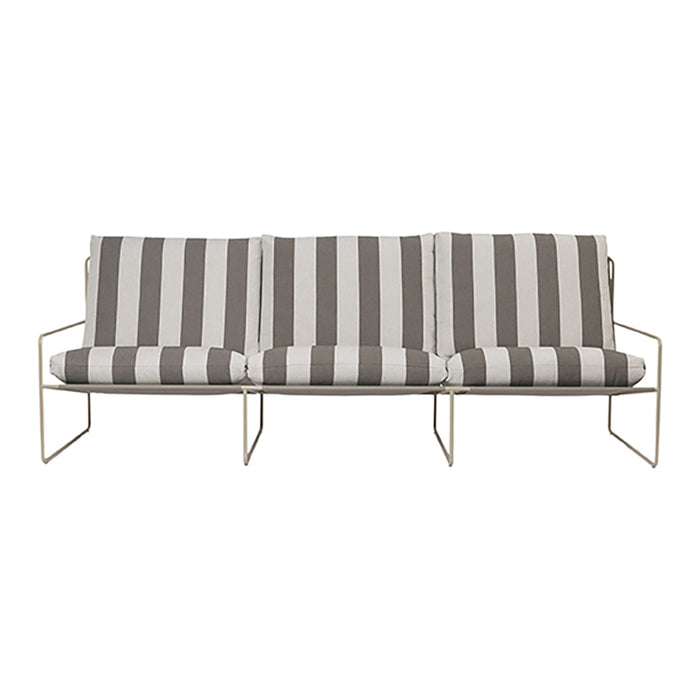 ferm LIVING Desert 3-zitsbank - Cashmere - Chocolate / Off-White