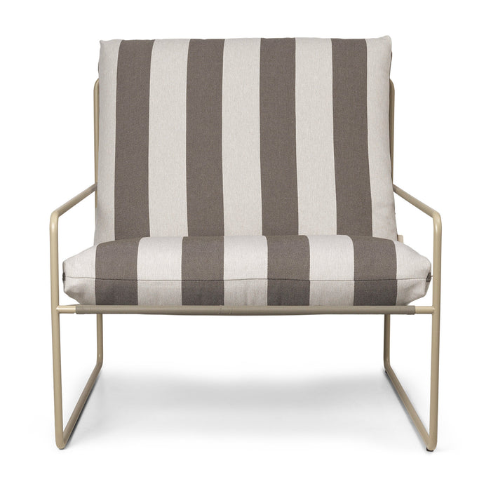 ferm LIVING Desert Lounger - Cashmere - Chocolate / Off-White
