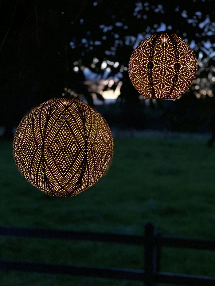 Lumiz Solar tuinverlichting Ikat Rond - 30 cm - Koper