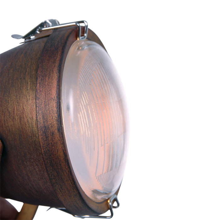 Steinhauer - Paco - wandlamp 1 lichts spot - bruin