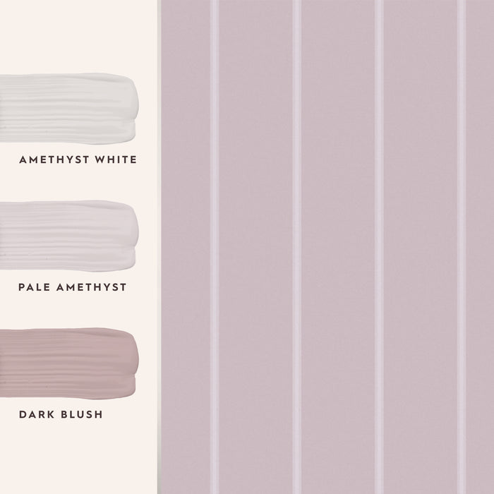 Laura Ashley Saltram Stripe Behang - Streep - 10mx52cm - Roze