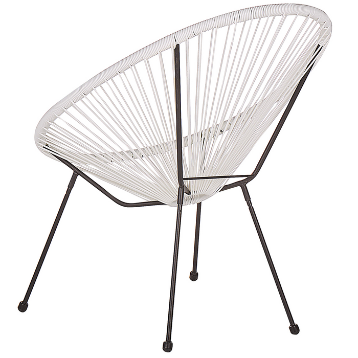 Beliani - ACAPULCO II - Bistroset voor 2 - Wit - PE rotan