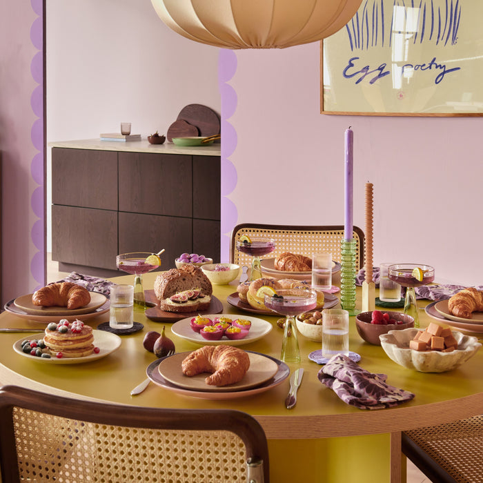 HKliving 70's Dinerbord Ø 29 cm - Set van 2 - Bedrock