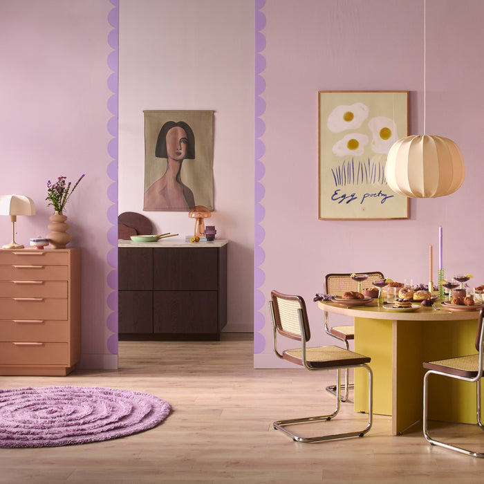 HKliving 70's Bonbon Schaal - Mauve