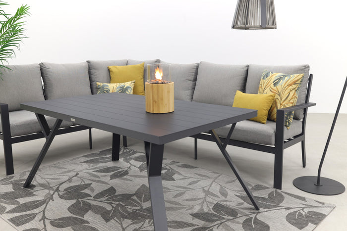 Garden Impressions Senja lounge dining set 3-delig links-d. grijs