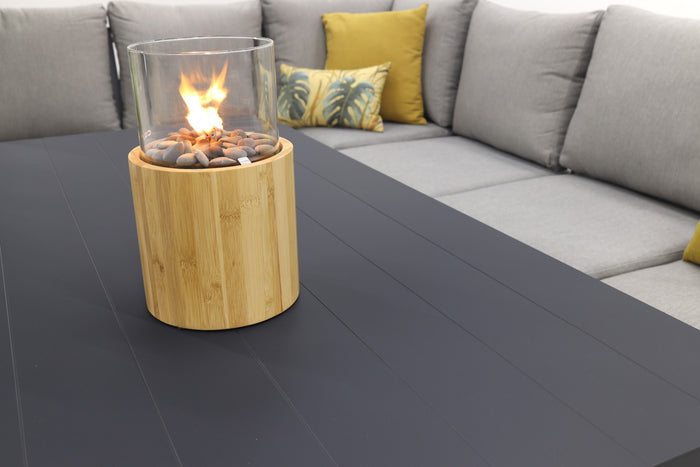 Garden Impressions Senja lounge dining set 3-delig links-d. grijs
