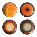 HKliving 70's  Schotels - Set van 4 - Roasts