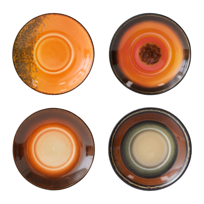 HKliving 70's  Schotels - Set van 4 - Roasts