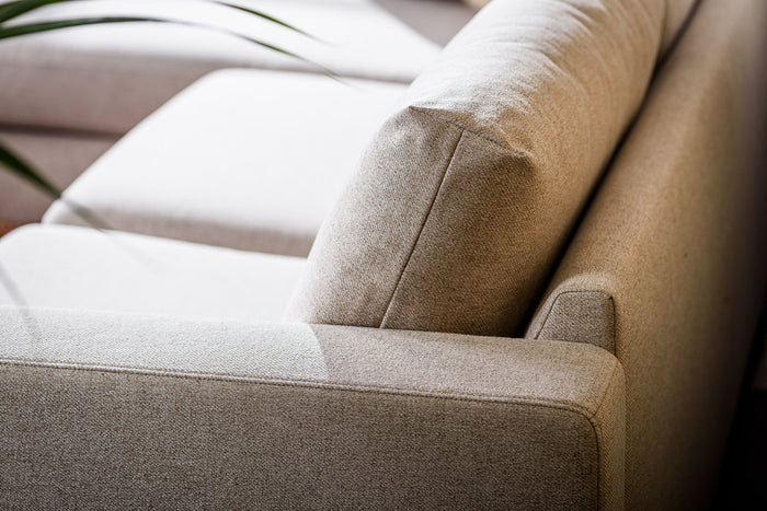 Lions Design Moulin Beige 3-zits Bank + Chaise Longue Rechts|Links