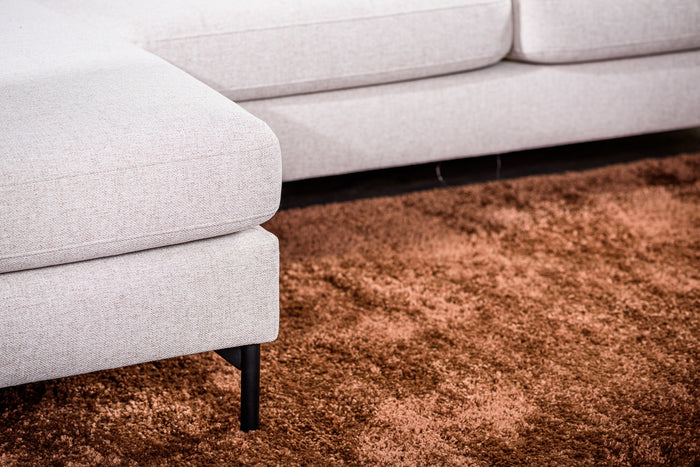 Lions Design Moulin Beige 3-zits Bank + Chaise Longue Rechts|Links