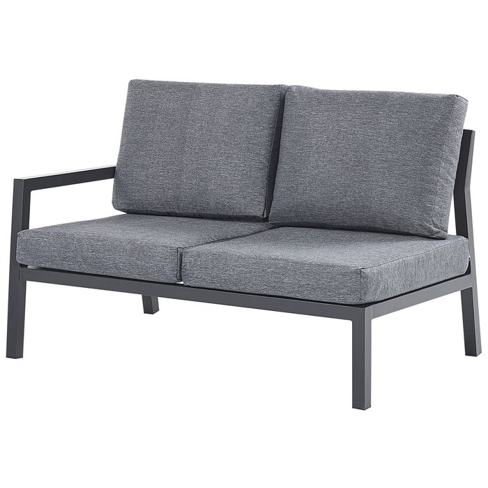 Beliani - VIZZINI - Loungeset voor 5 - Grijs - Aluminium