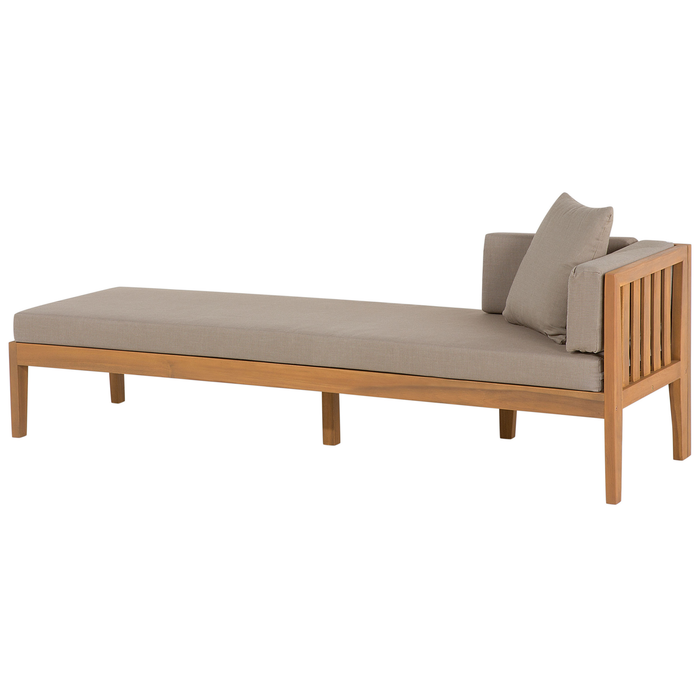 Beliani-PATAJA-Loungeset voor 7-Grijs-FSC® gecertificeerd acaciahout