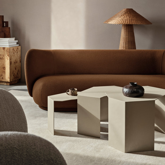 ferm LIVING Shard Cluster Bijzettafel - Set van 3 - Cashmere