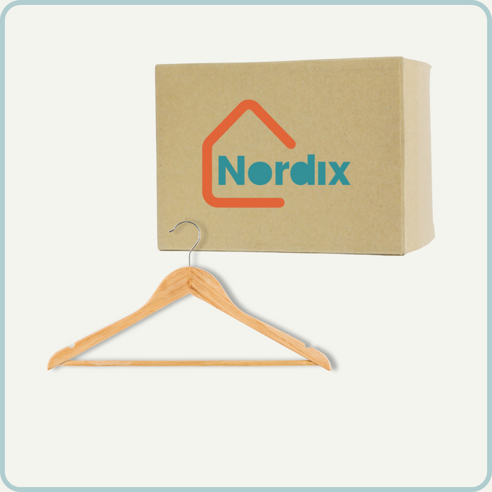 Nordix Kledinghangers Set 96 stuks Hout Kleerhangers