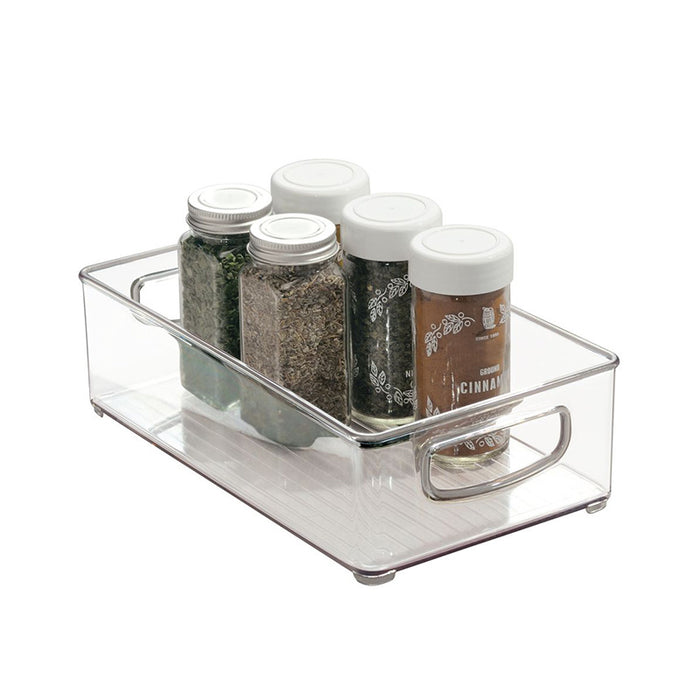 Opbergbox met Handvaten, 15.2 x 40.6 x 7.6 cm, Stapelbaar, Kunststof,