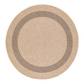 by fonQ Core Vloerkleed Ø 160 cm - Zand/Zwart