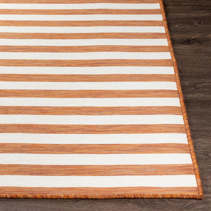 by fonQ Breezy Vloerkleed 200 x 275 cm - Steenrood/Ivoor