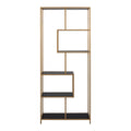 by fonQ  Jaxon Stellingkast 185 x 77 cm - Zwart / Goud
